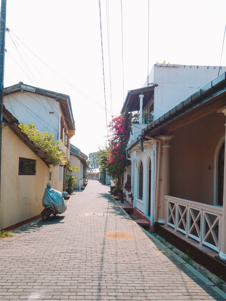 Galle street inside the fort, Sri Lanka