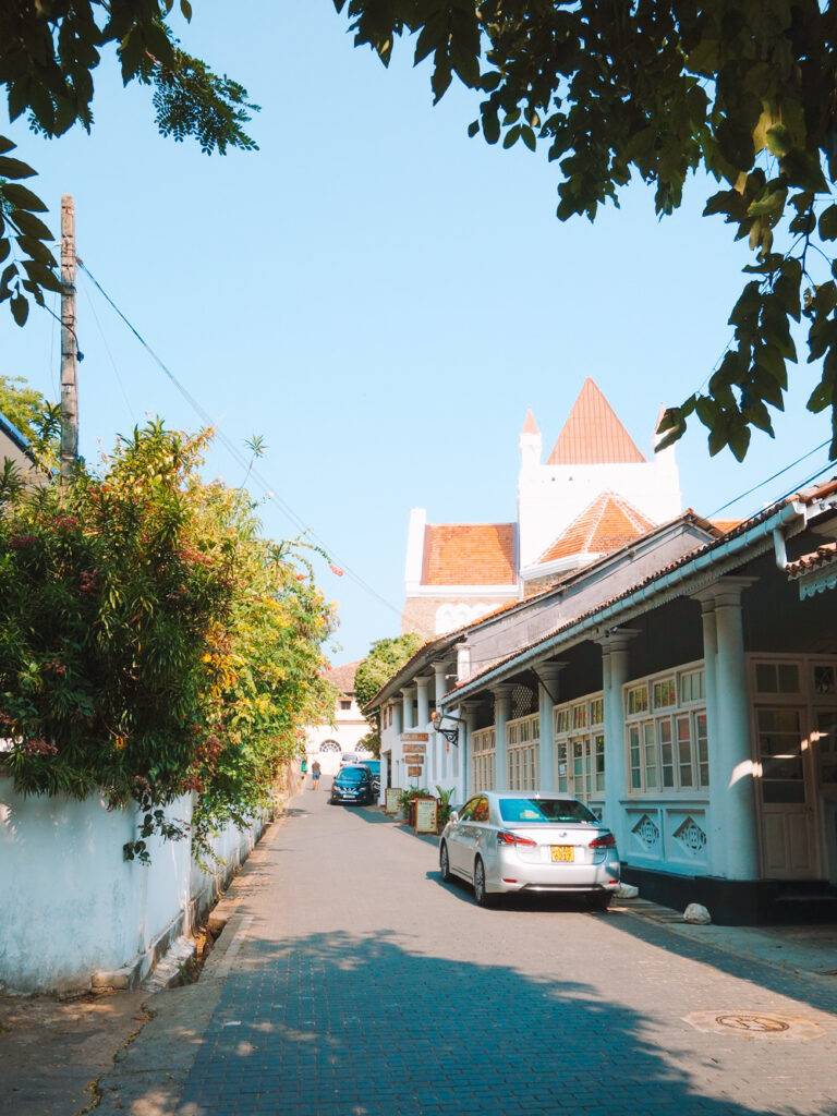 Galle street inside the fort, Sri Lanka