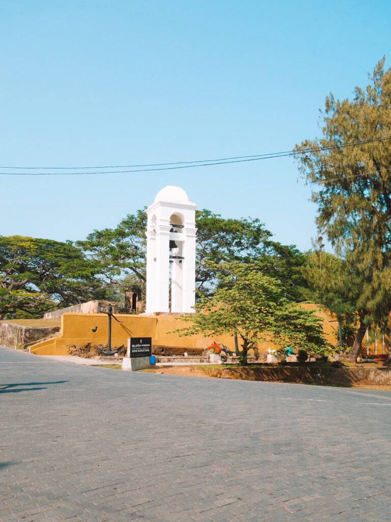 Galle street inside the fort, Sri Lanka