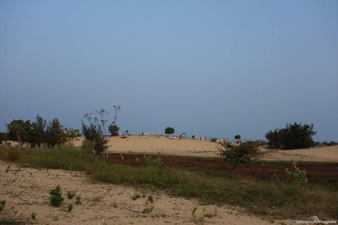 Christian cemetery at Manalkadu Beach, Jaffna places to visit, Sri Lanka
