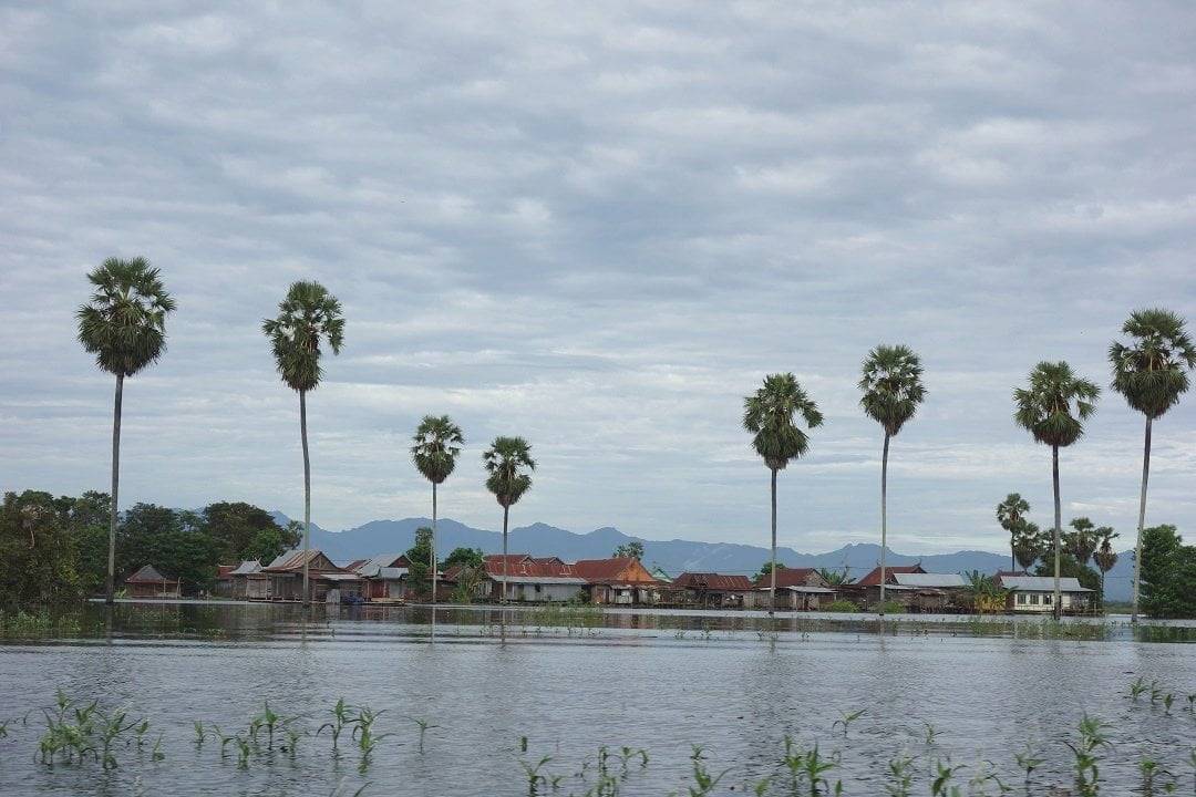 danau tempe, sulawesi, indonesia, flood, floating village