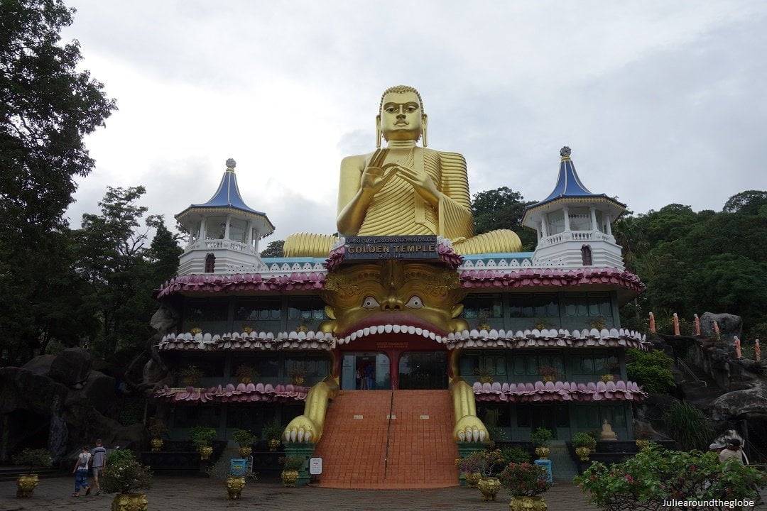 The temple at the bottom of the hill, Dambulla, Sri Lanka