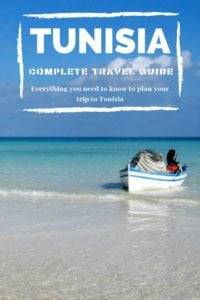 Boat on a beach in Tunisia