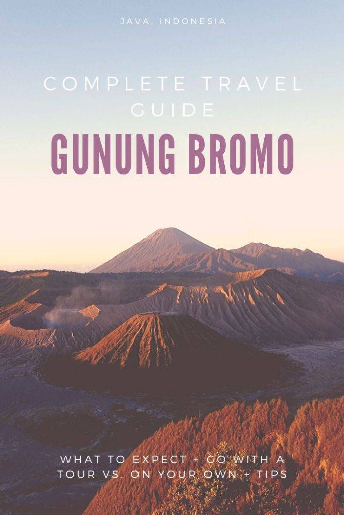 Sun rise over Gunung Bromo in Java, Indonesia