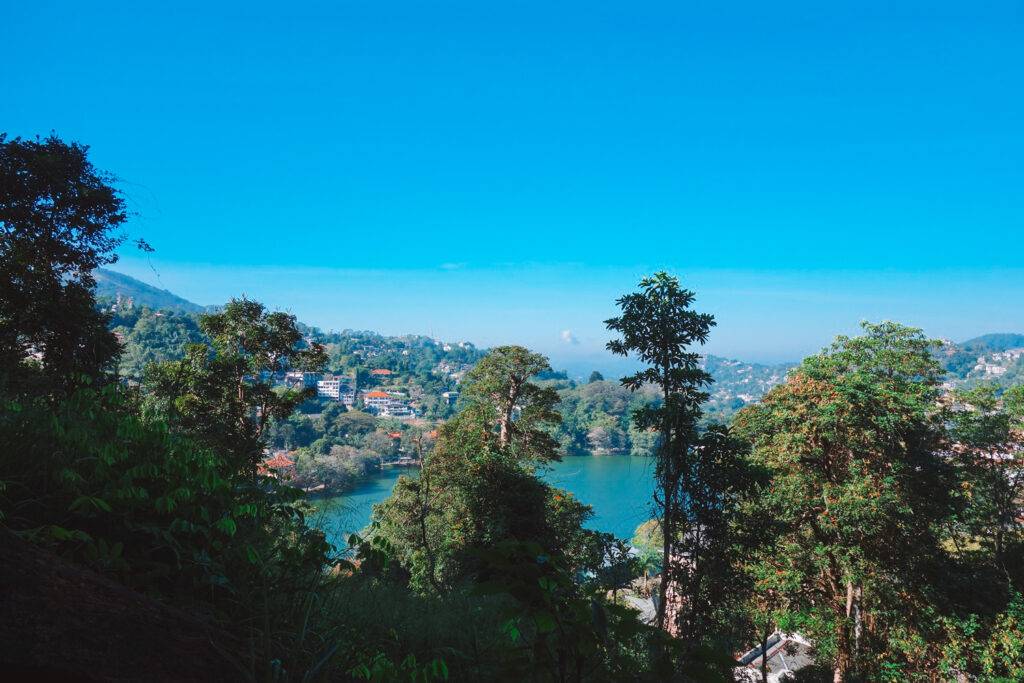 Kandy Lake view from Udawattakele Forest Reserve, Kandy (2)