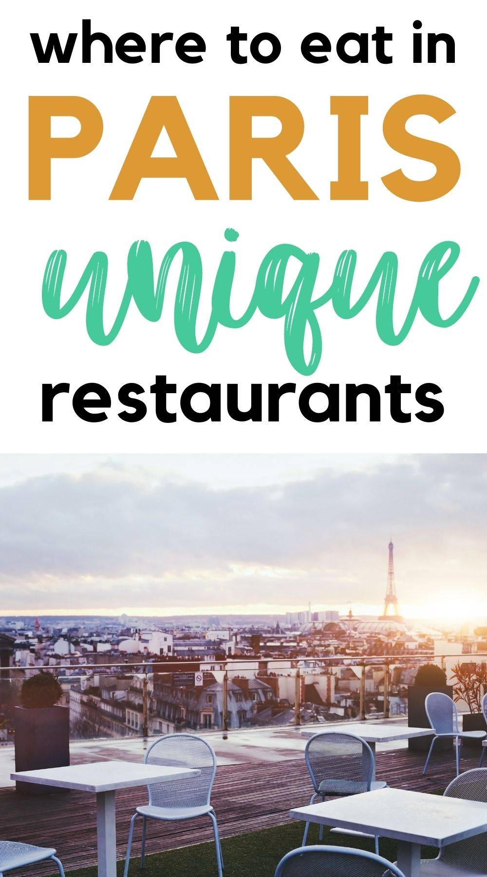 Unique and trendy restaurants in Paris you must try Julie Around the