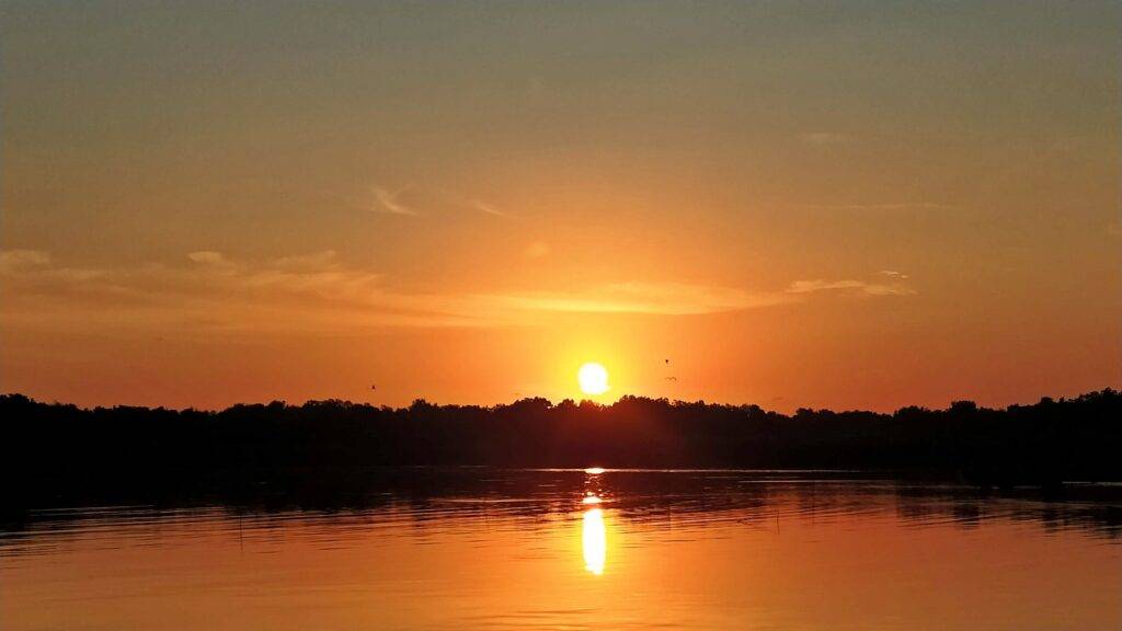 Sunrise in the mongroves in Monterrico, Guatemala