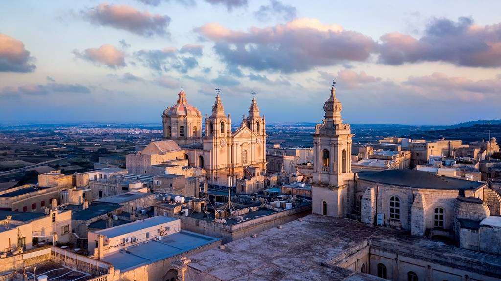 St. Paul Cathedral in medieval city Mdina, Malta