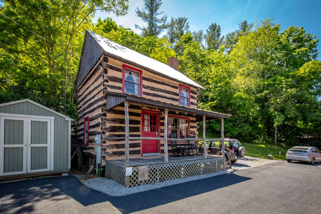 200-Year-Old Log Cabin, Bland, Virginia