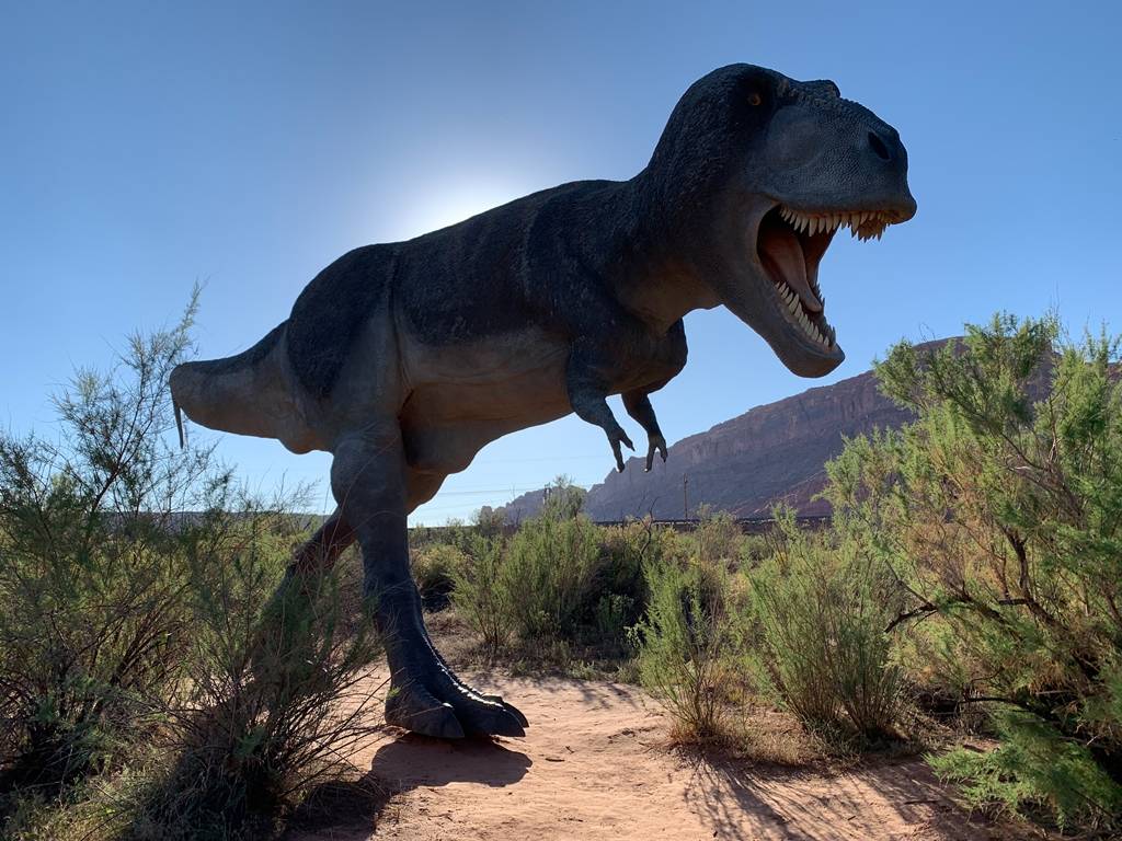 Dinosaur in Moab, UT