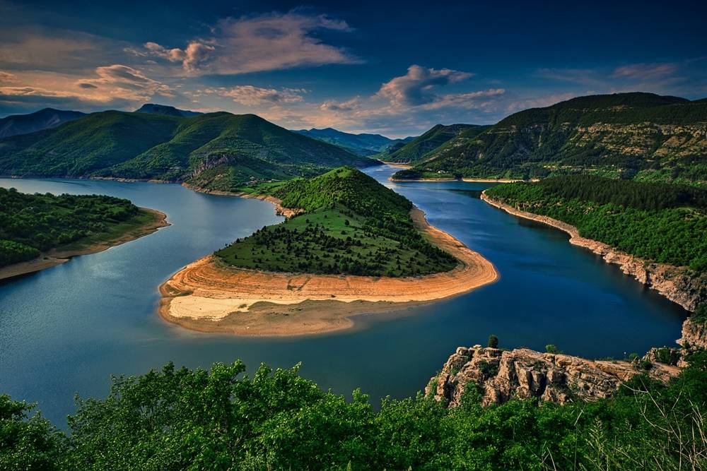 The Horseshoe Bend of Kardzhali Dam, Ardino, Bulgaria