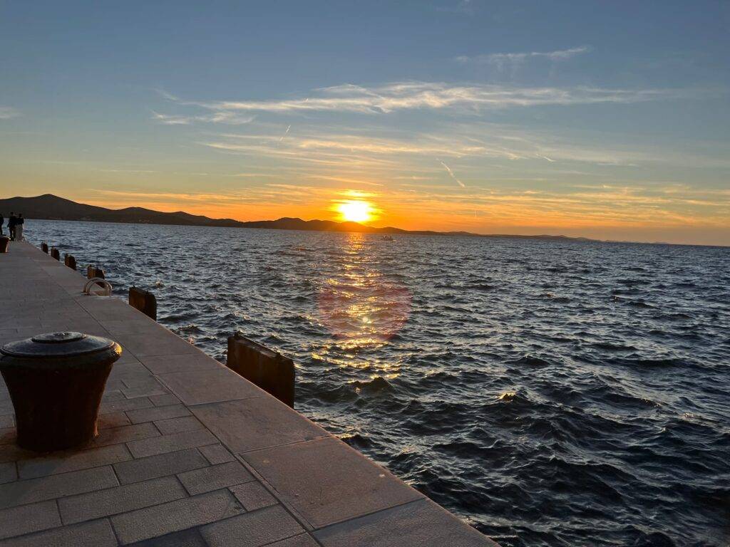 Sunset in Zadar, Croatia