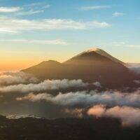 Mount Batur, Bali, at sunrise