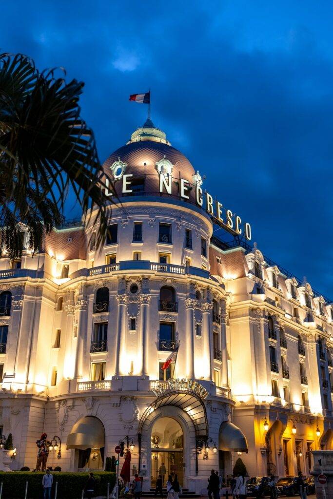 Negresco Palace at night, Nice