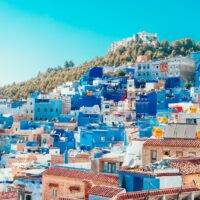 View of Chefchaouen from the Spanish Mosque