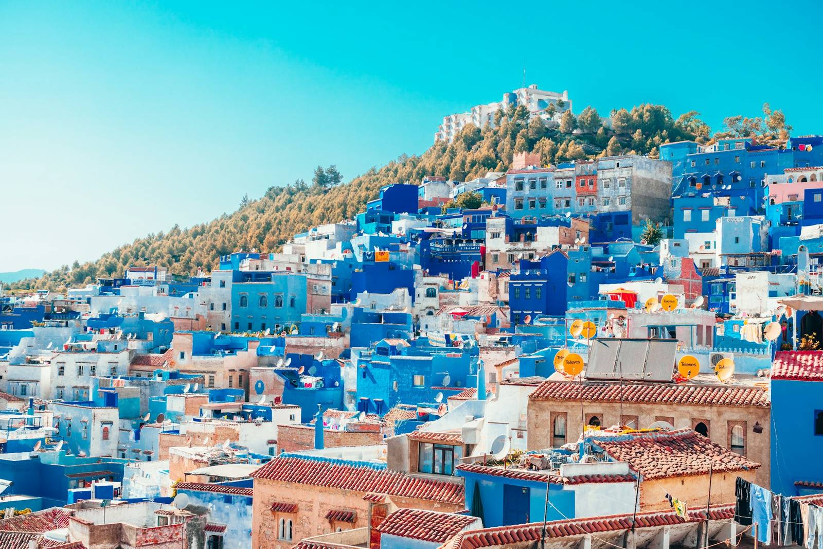 View of Chefchaouen from the Spanish Mosque