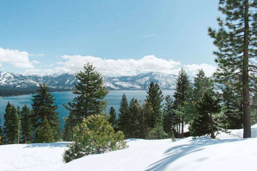 Lake Tahoe in winter