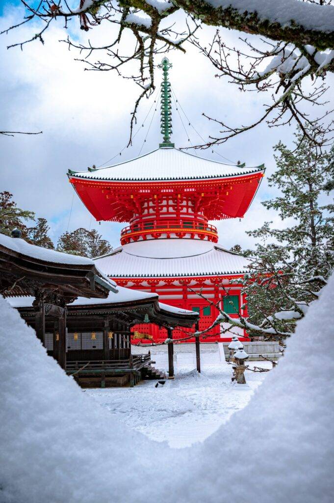 Winter In Mount Koya, Japan