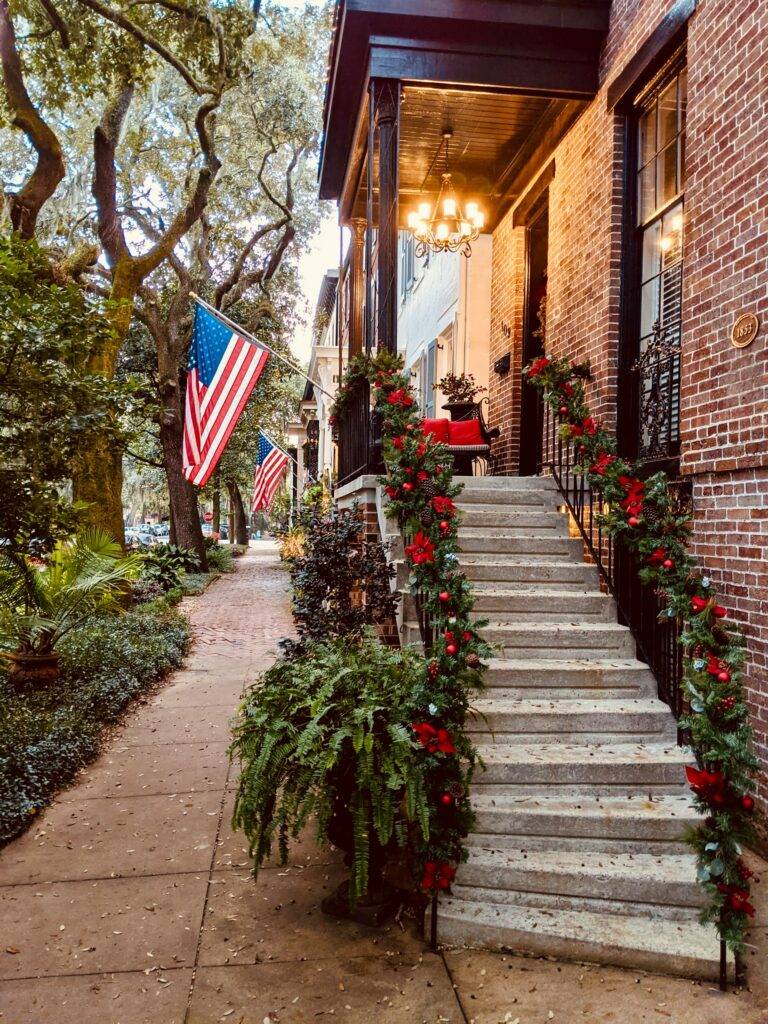 Christmastime in Savannah's Historic District