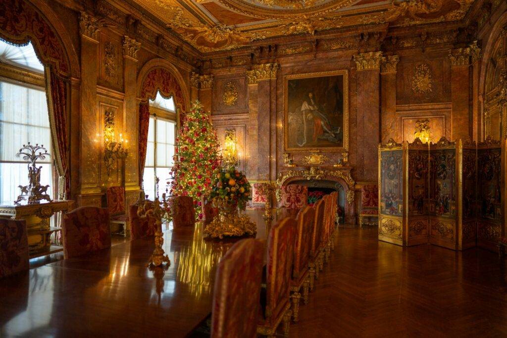 Marble House during Christmas, Newport, RI