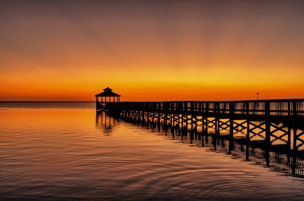 Sunset Kill Devil Hills Sound in the Outer Banks NC