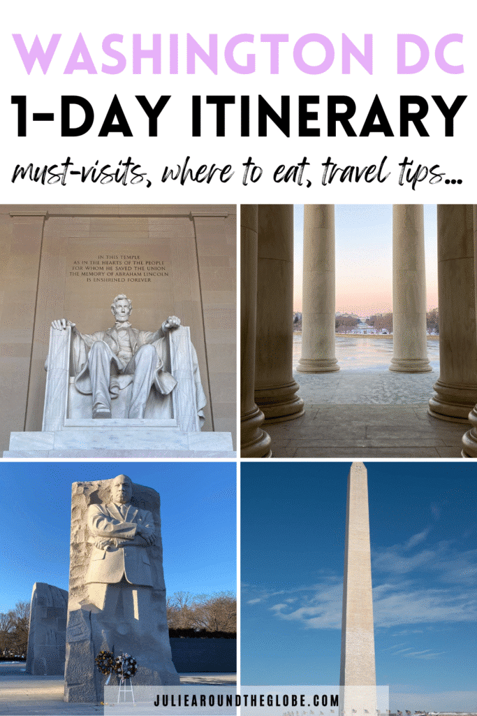 Washington DC 1-day itinerary