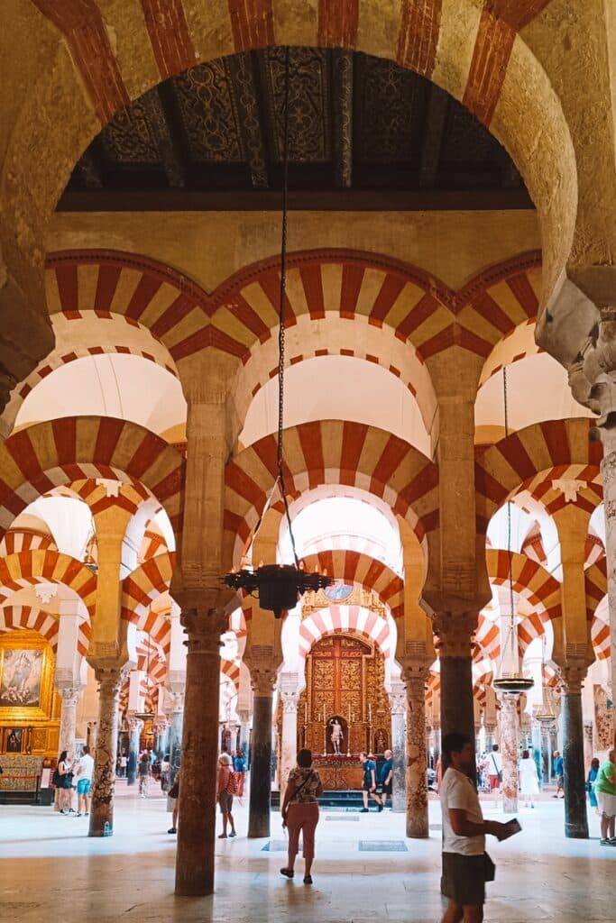 Inside Cordoba Mezquita, Spain
