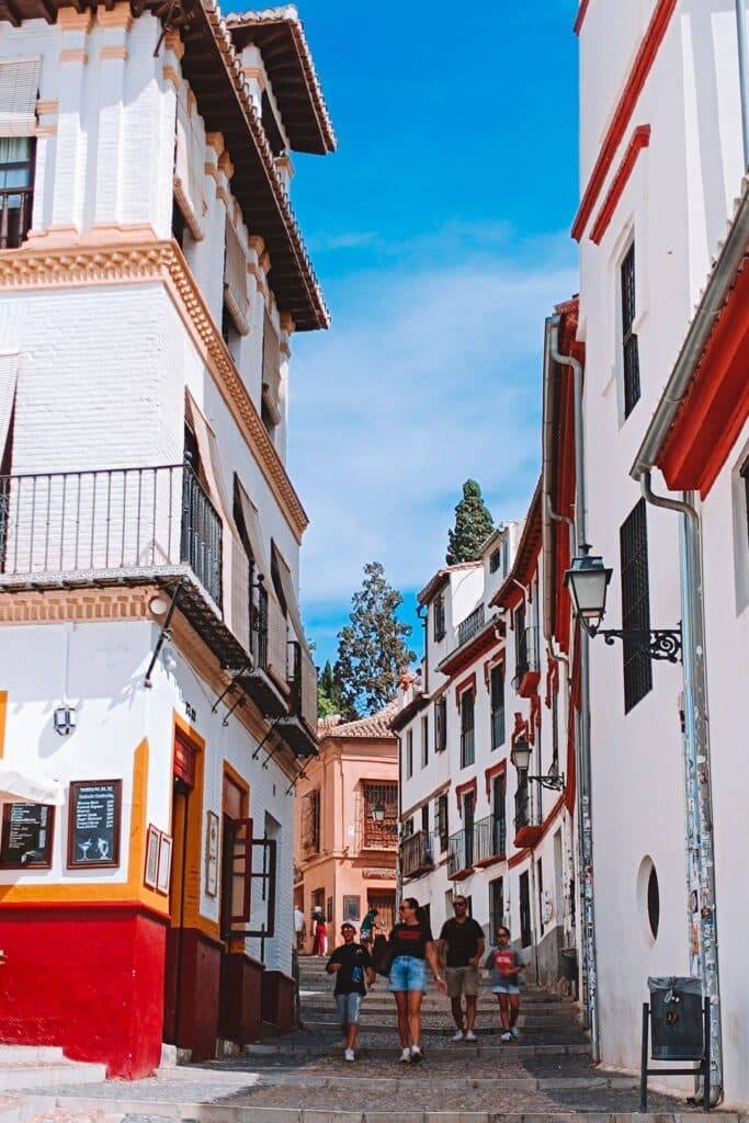 Small street in Granada, Spain