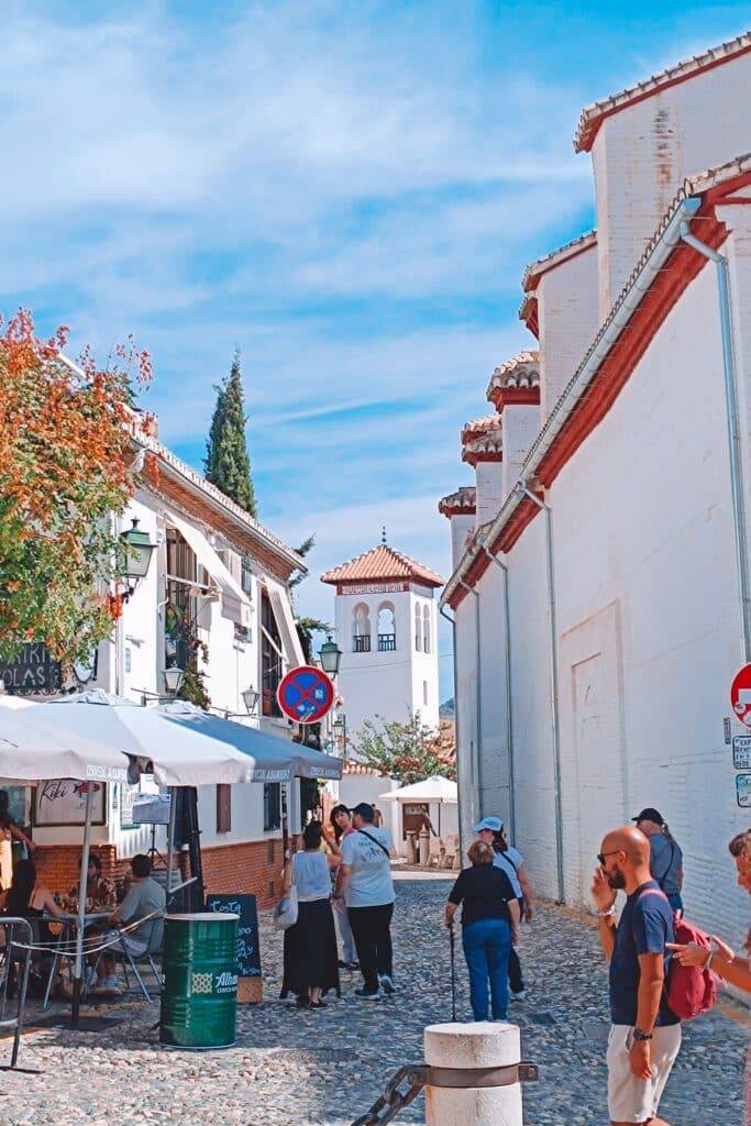 Small street in Granada, Spain