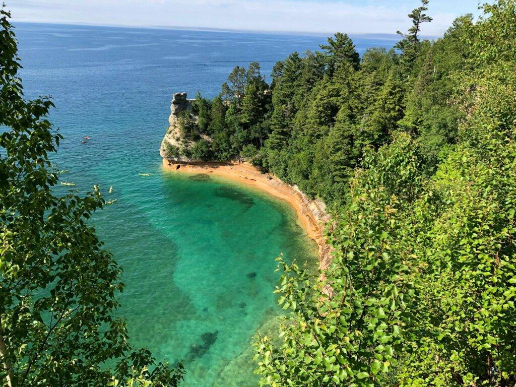 Pictured Rocks National Lakeshore, Hiawatha National forest, Munising, North Shore