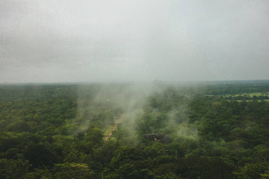 View from the top of Sigiriya Rock, Sri Lanka