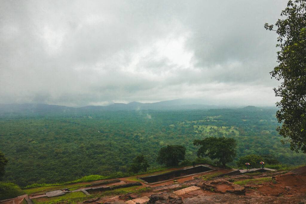 View from the top of Sigiriya Rock Fortress, Sri Lanka
