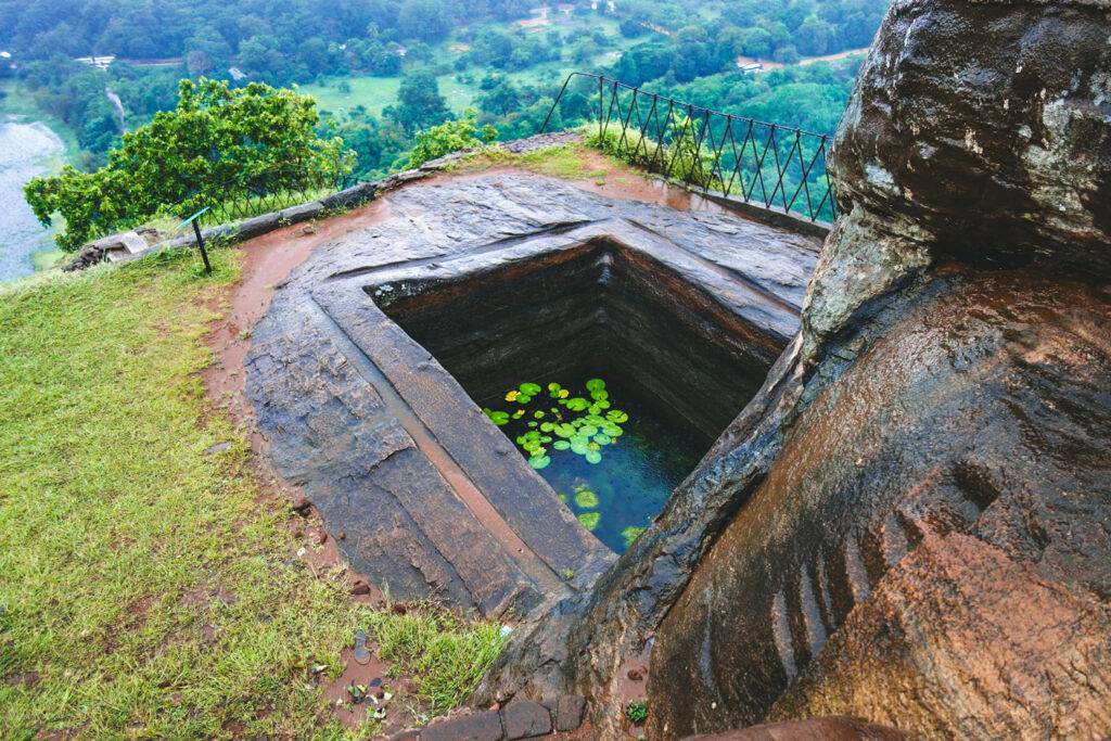 Pond at the top of Sigiriya Rock, Sri Lanka